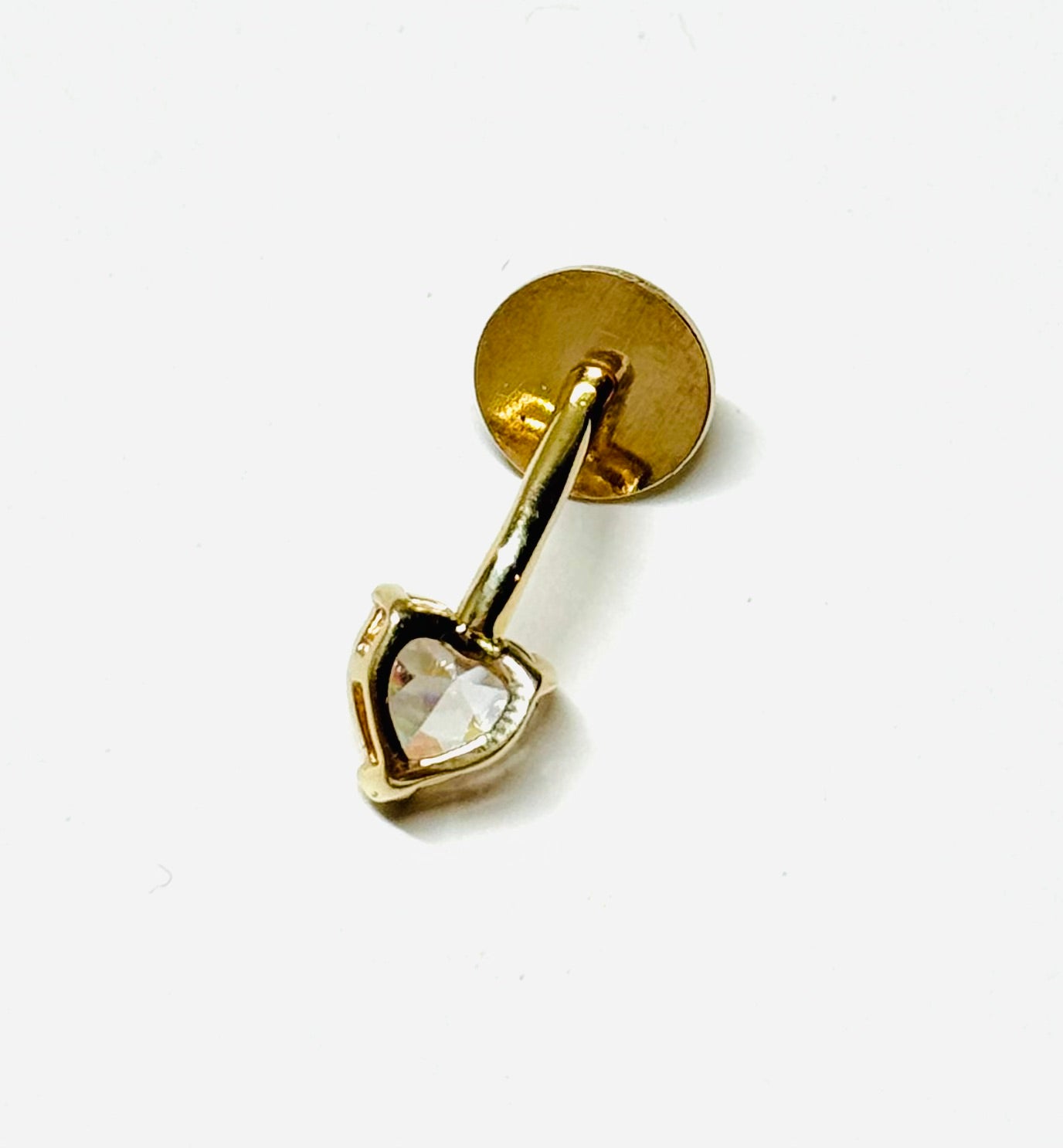 14K-Y Piercing w/ CZ