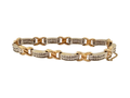 Gold and Diamonds Bracelet 14K-yellow Gold