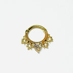 14K-Y Hinger Piercing with Diamond