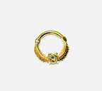 14K-Y Hinger Piercing with Center Diamond