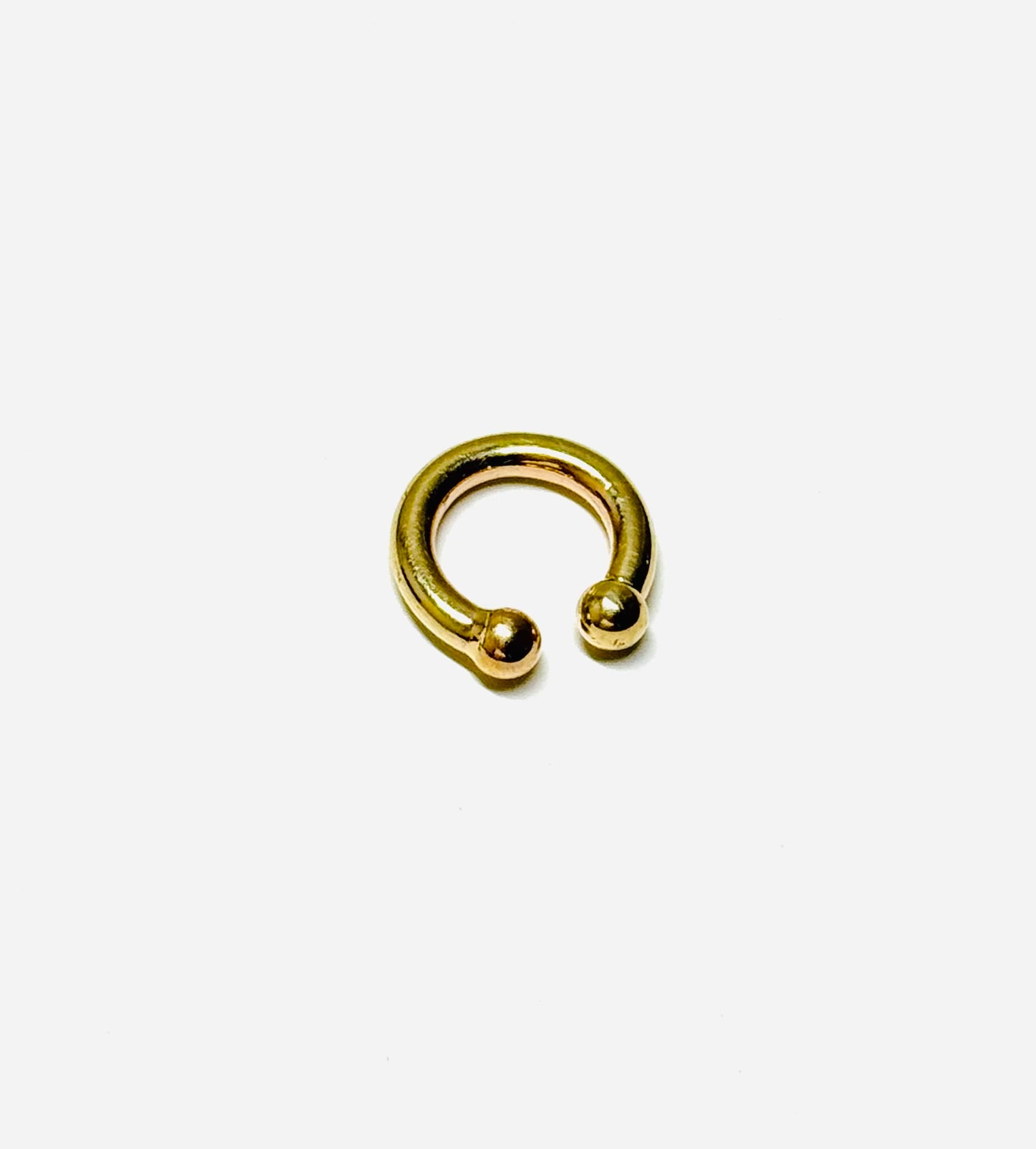 14K-Y Circular Barbell Piercing