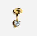 14K-Y Piercing w/ CZ